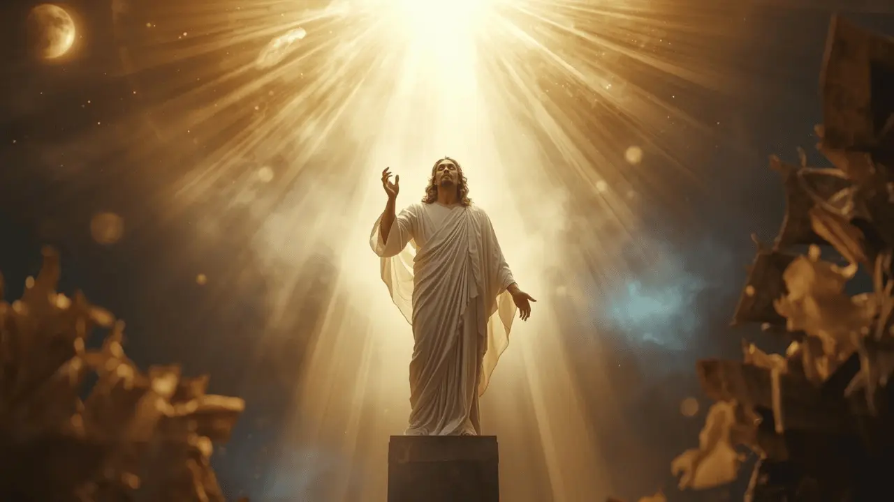 Barbēlō and Christ as described in the Apocryphon of John, symbolizing divine light and redemption in Gnostic cosmology