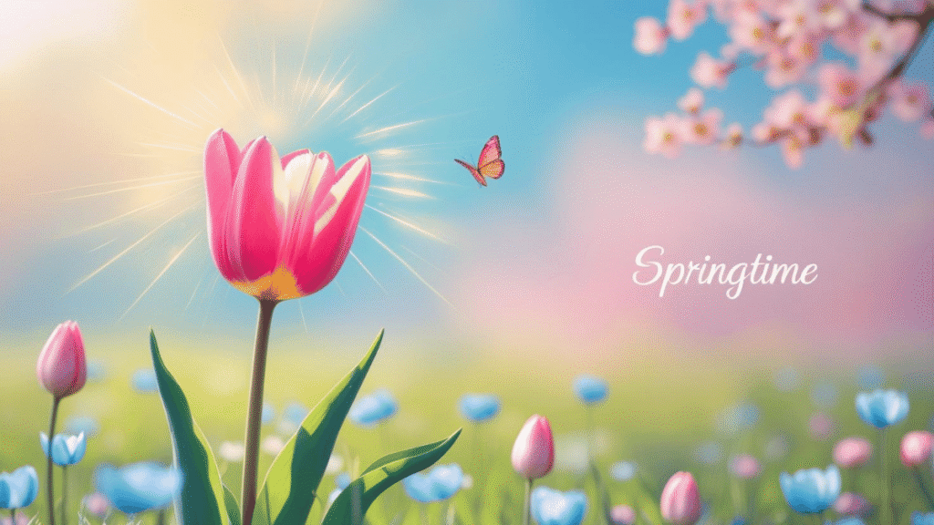 A vibrant spring flower