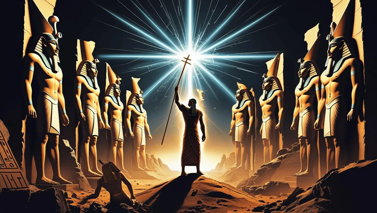 Collage of Egyptian gods
