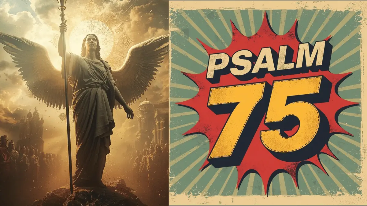 Meaning of Psalm 75 KJV about God’s judgment and promotion