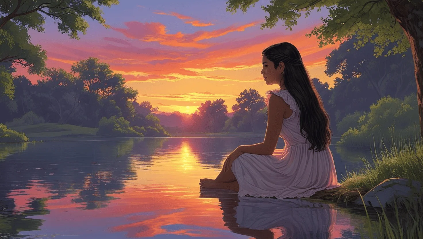 Peaceful nature scene reflecting God's calm presence and strength