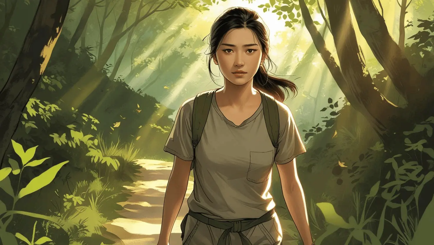 Person walking confidently along a bright path, symbolizing trust in God’s promises