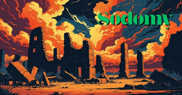 Ancient ruins symbolizing the destruction of Sodom and Gomorrah in Genesis 19