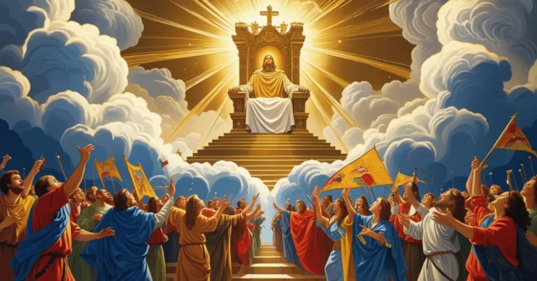Illustration of God as a victorious king leading Israel in Psalm 68