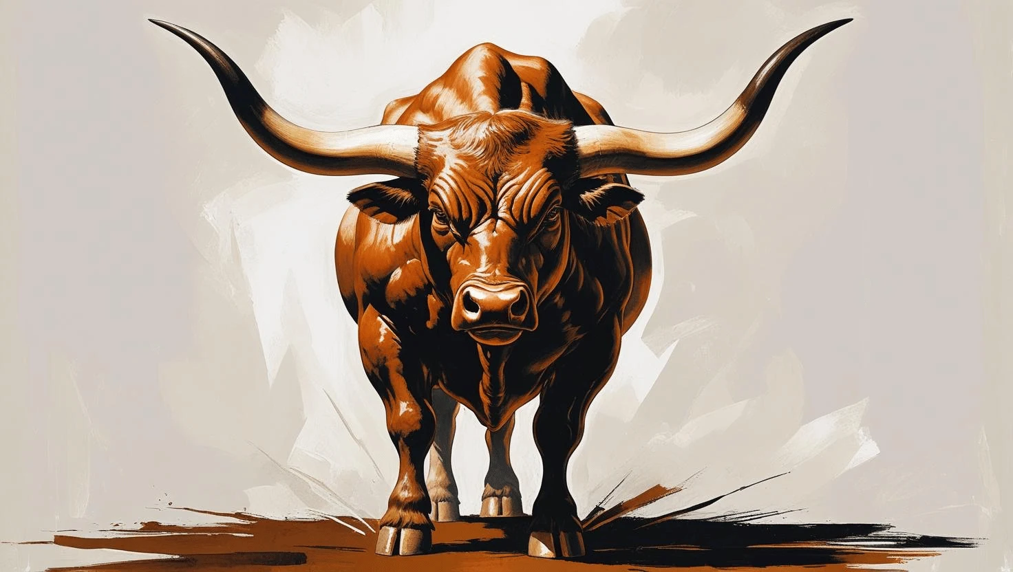 A bull lifting its horns, symbolizing pride in Psalm 75