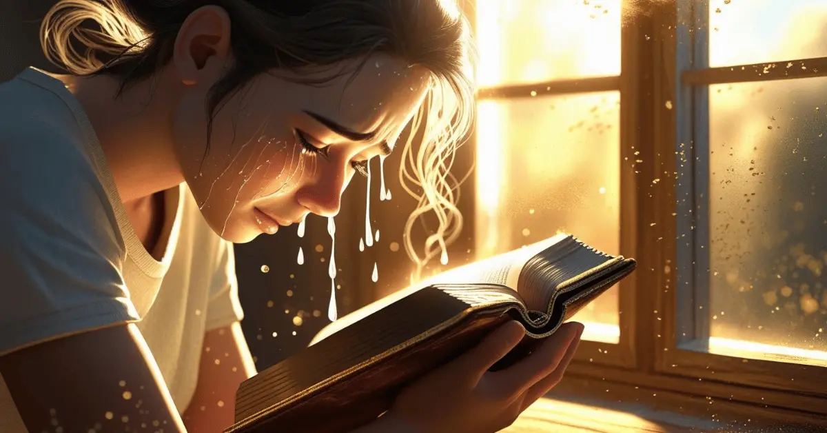 Reading Bible for strength and comfort after loss
