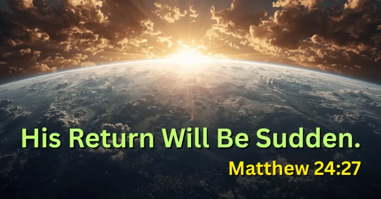 Biblical depiction of Christ’s Second Coming with heavenly glory visible across the world