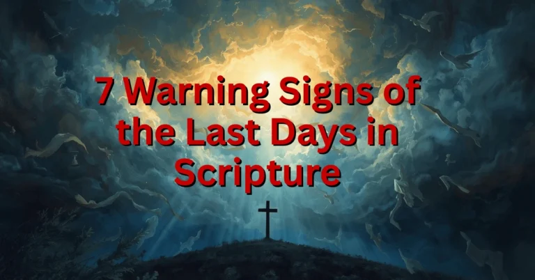 Seven signs of Judgment Day according to the Bible showing Christ’s return, clouds, light, and biblical imagery of the end times