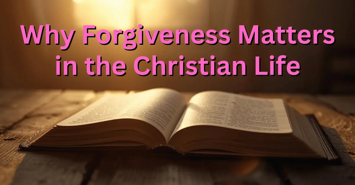 Open Bible with a soft glowing light symbolizing forgiveness and grace