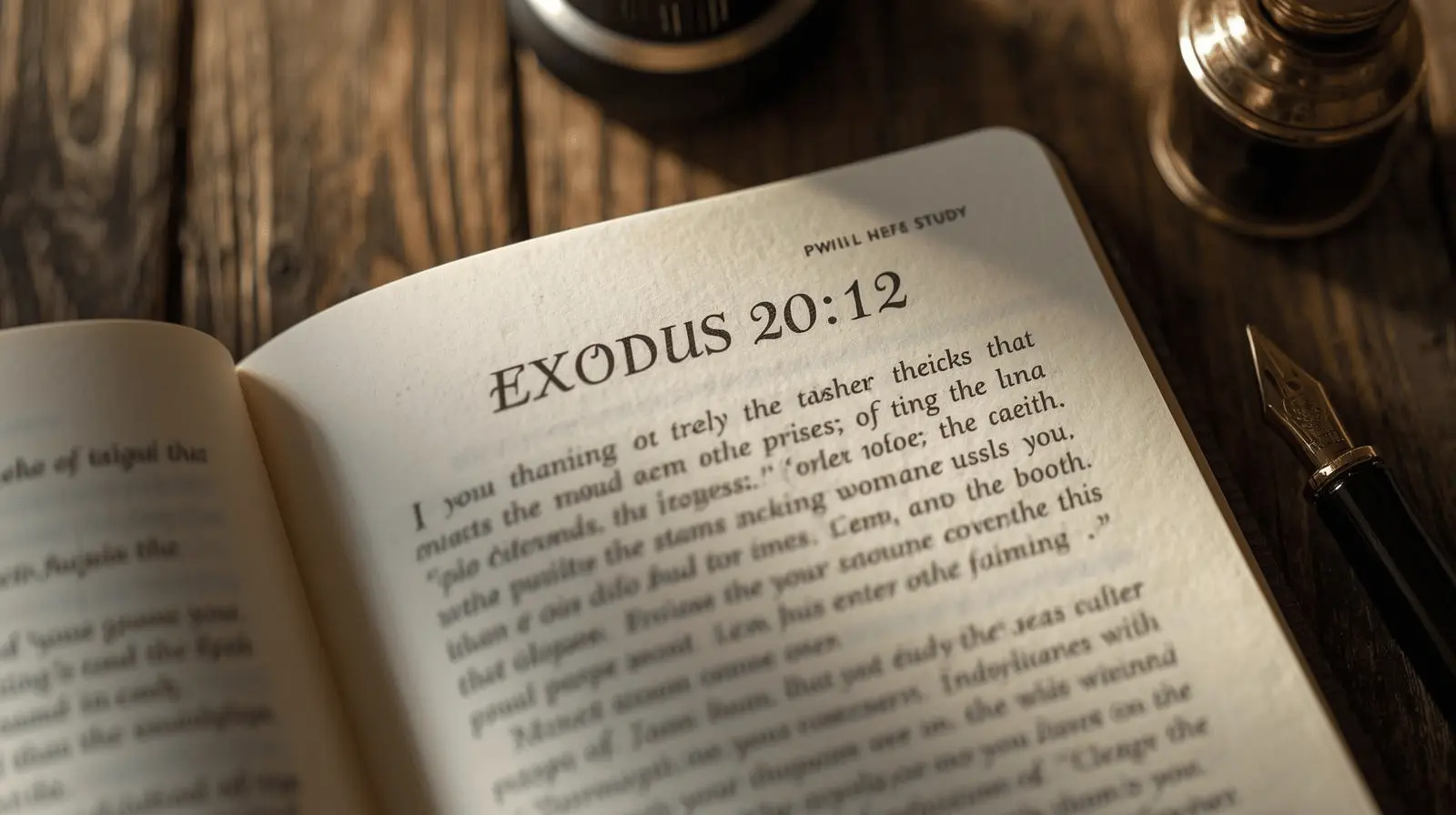 New International Version Bible showing Exodus 20:12