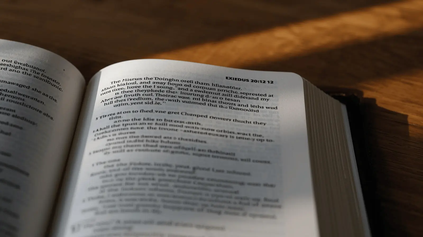 New Living Translation Bible showing Exodus 20:12 with “full life” wording