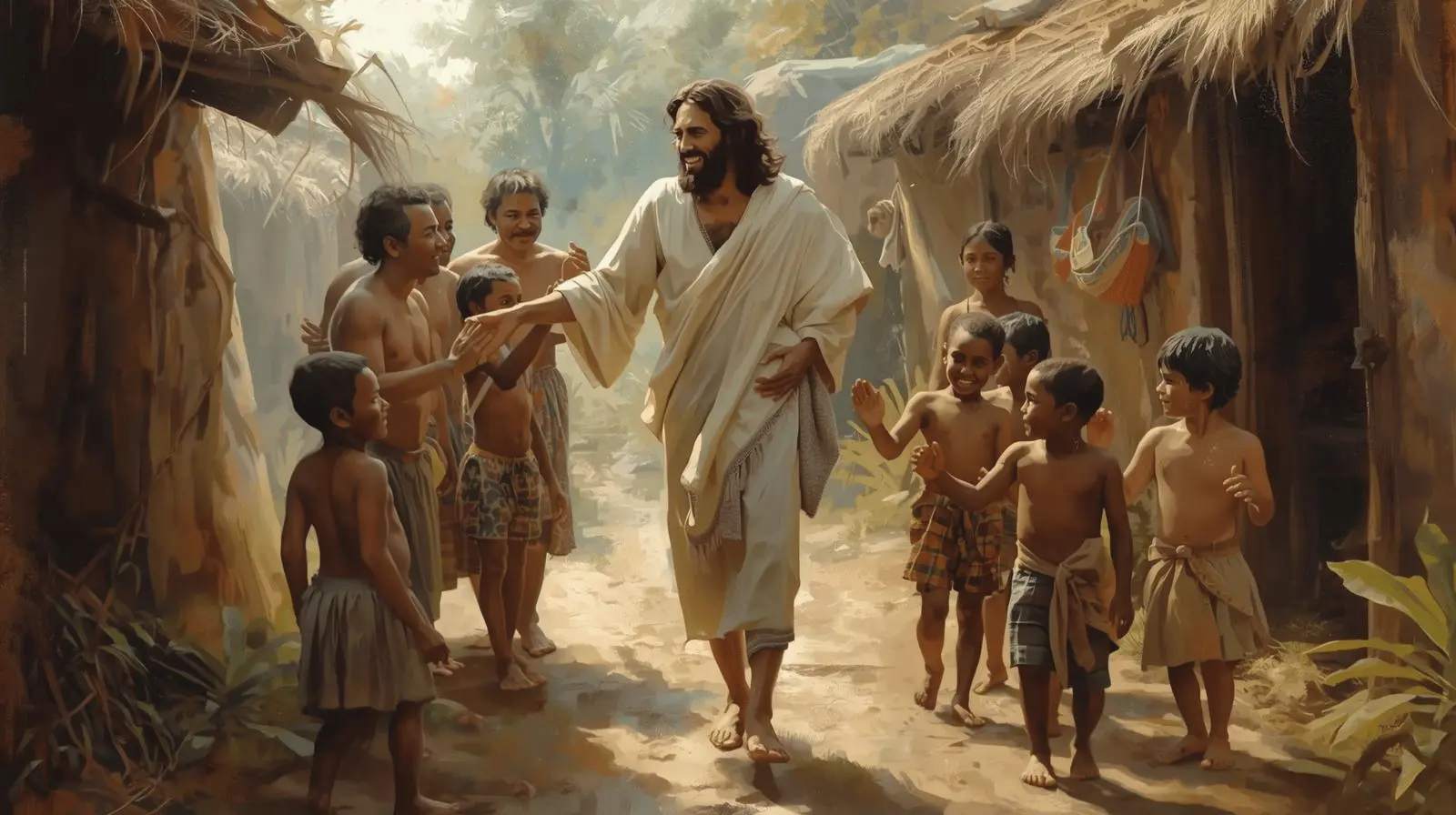 Jesus living a simple and humble life in His daily routine
