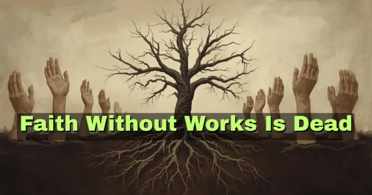 Faith without works is dead — James 2:26 Bible verse illustration of faith and action