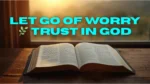 Calm sunrise over open Bible on Psalm 37 symbolizing peace, trust, and letting go of worry