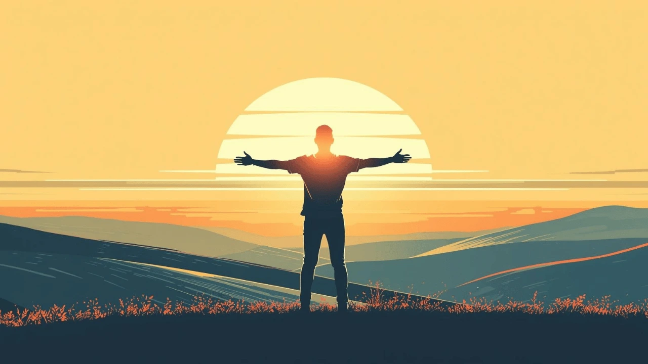 Peaceful sunrise over mountains symbolizing renewal, repentance, and personal spiritual growth.