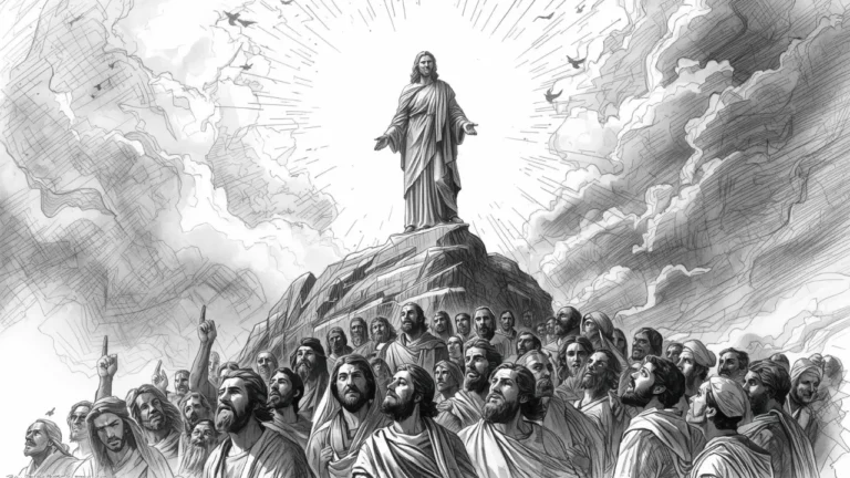 The Lamb on Mount Zion with the 144,000 from Revelation 14