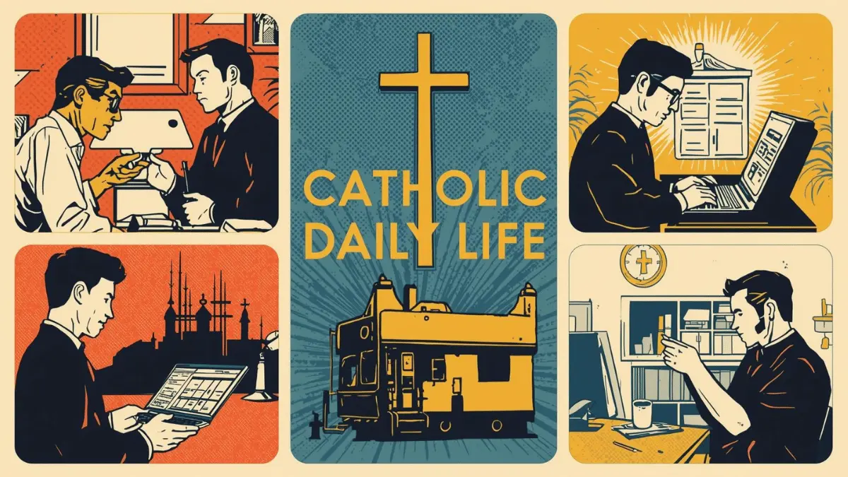 Catholic daily life explained through prayer, family routines, and everyday faith
