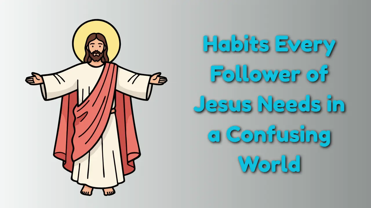 Follower of Jesus praying and reading Scripture to find clarity in a confusing world