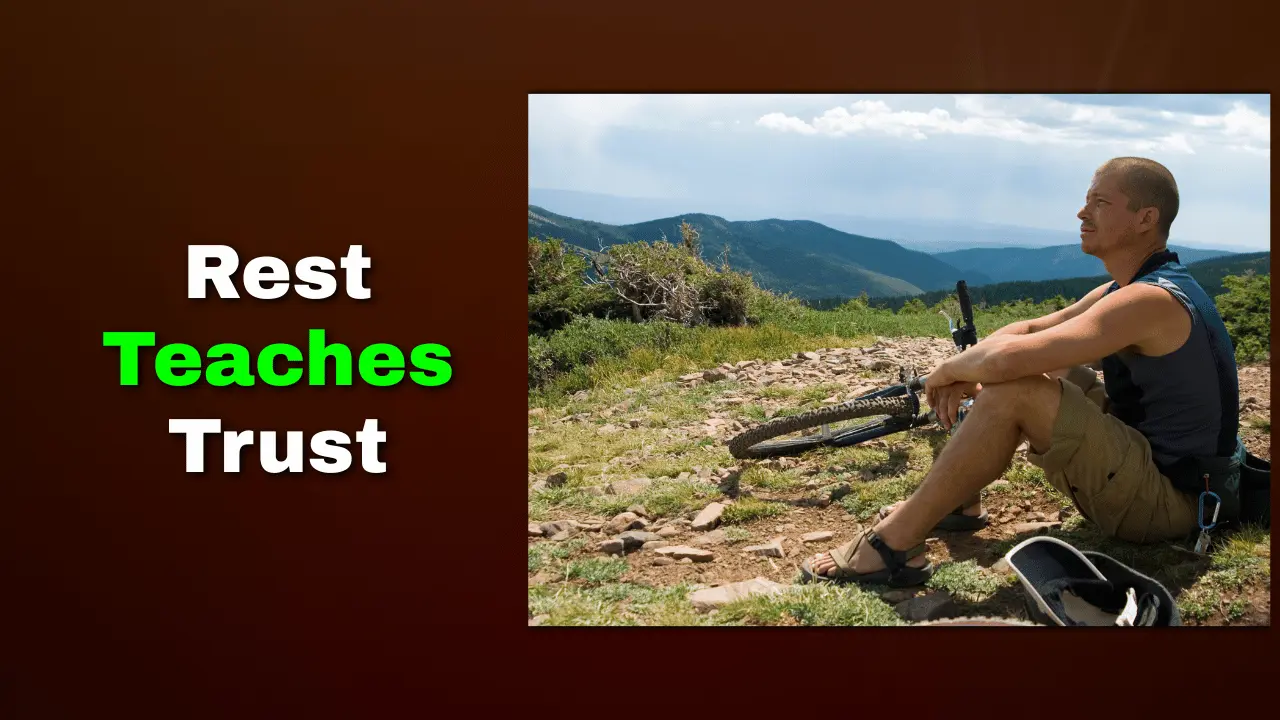 One of the reasons rest feels difficult is the fear of losing control