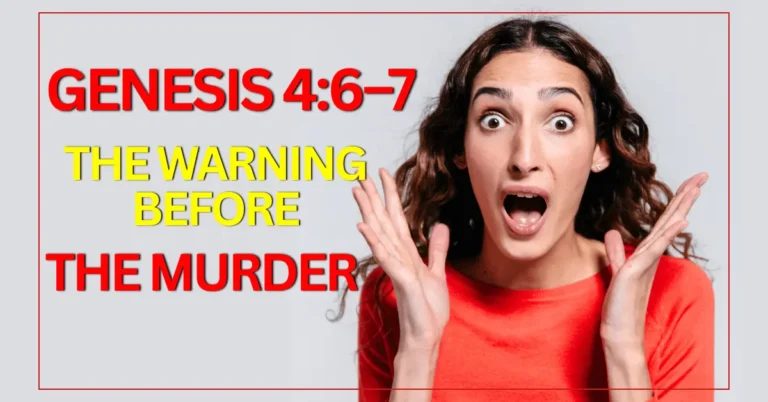 Explore Genesis 4:6–7 and what God warned Cain about before killing Abel