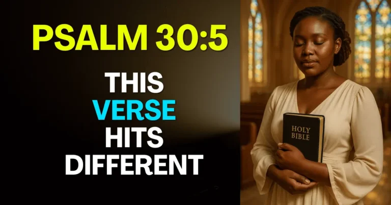 Learn the deeper meaning of Psalm 30:5 and how it speaks to healing.