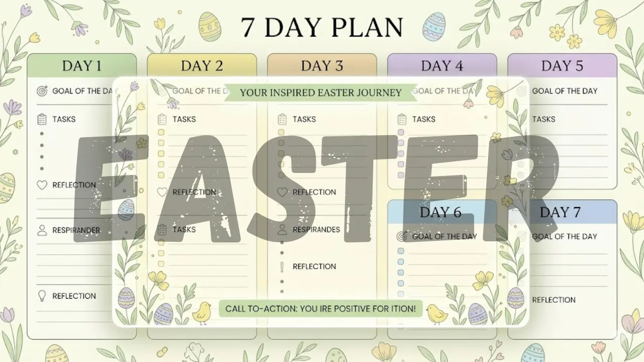 Learn how to follow a daily Easter Week plan that creates real spiritual growth.