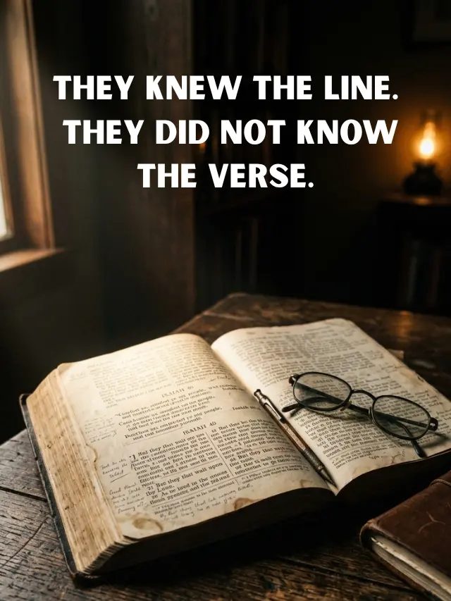 An open Bible in dramatic low light, suggesting a closer look at a misunderstood verse