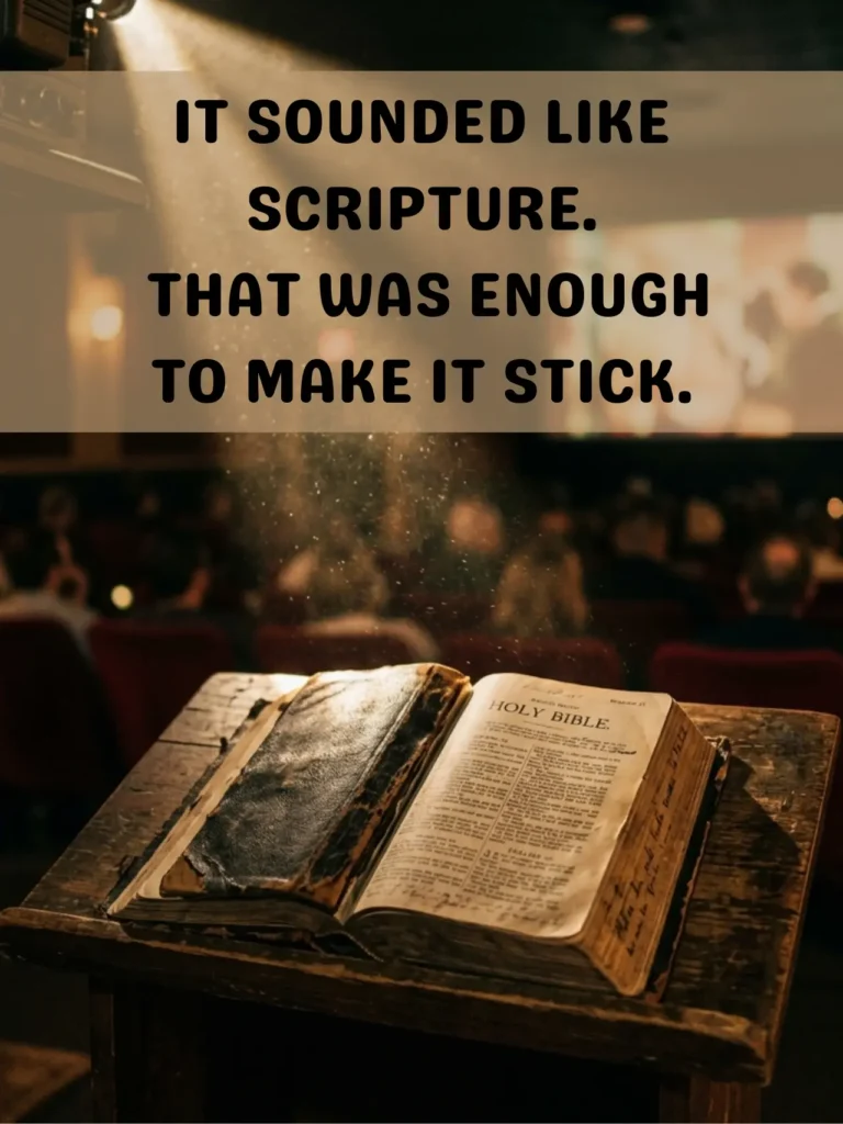 An old Bible in cinematic light, symbolizing the overlap between scripture and pop culture