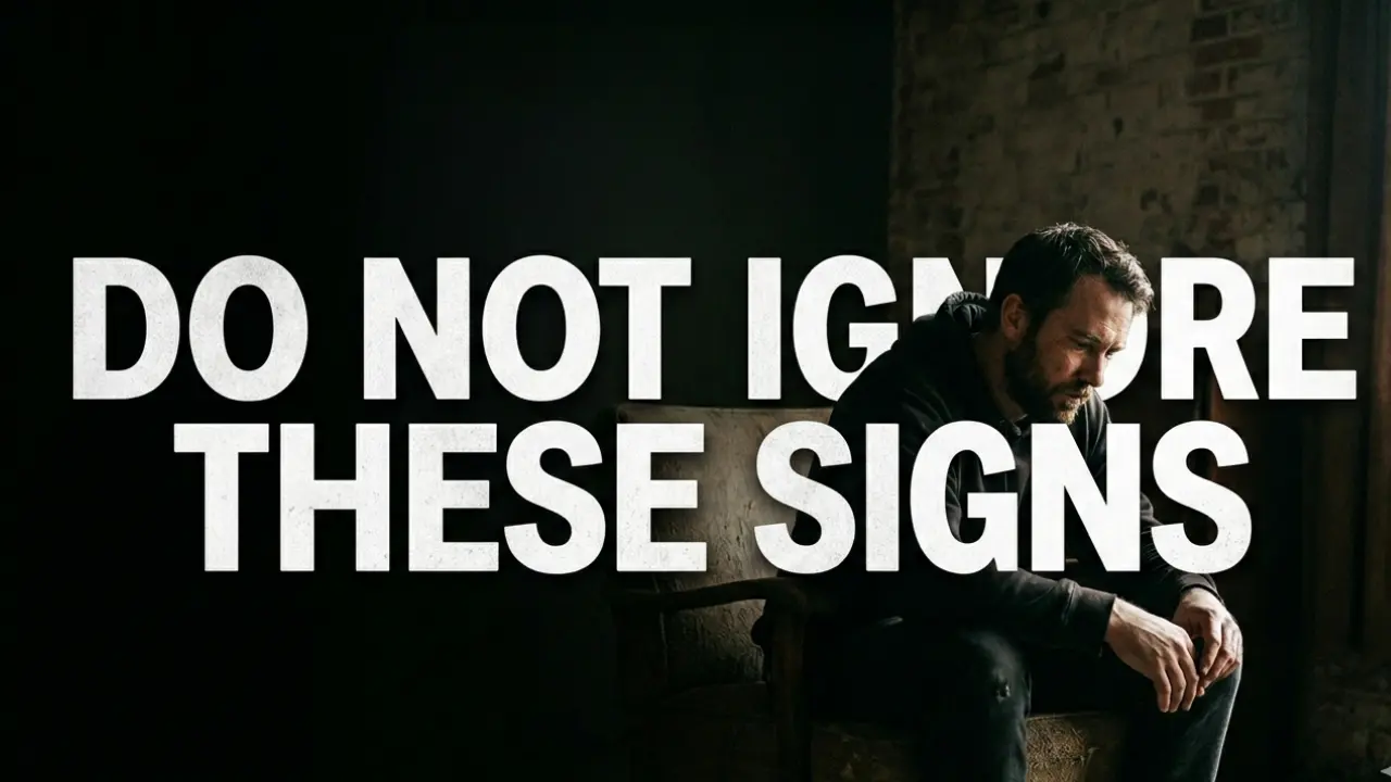 person sitting in dim light representing spiritual distance and neglect