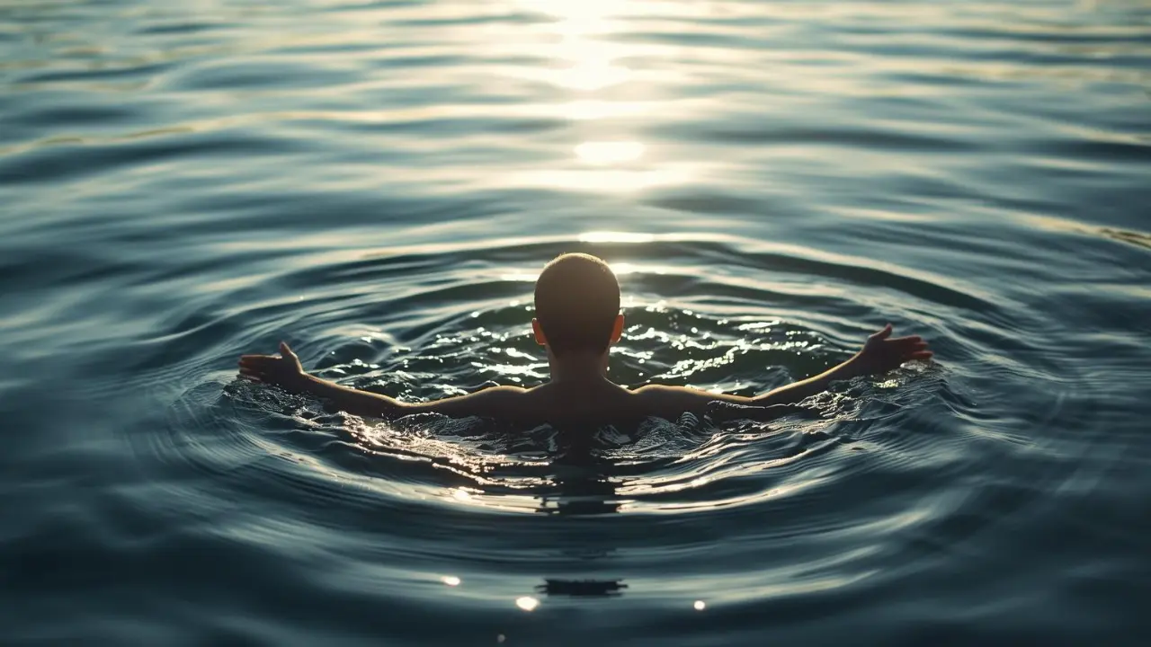 Christian baptism representing a new beginning and step into faith