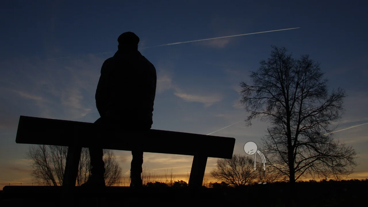 person sitting quietly in reflection feeling inner unrest and searching for clarity