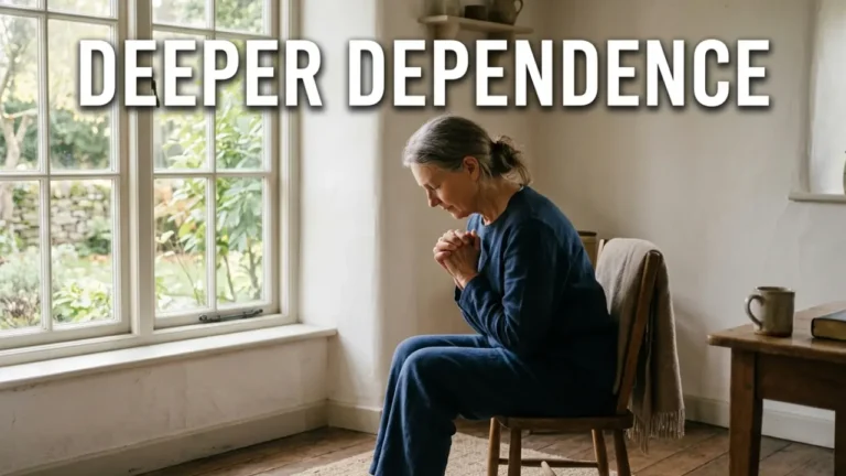 Person praying quietly representing fasting for spiritual growth and dependence on God