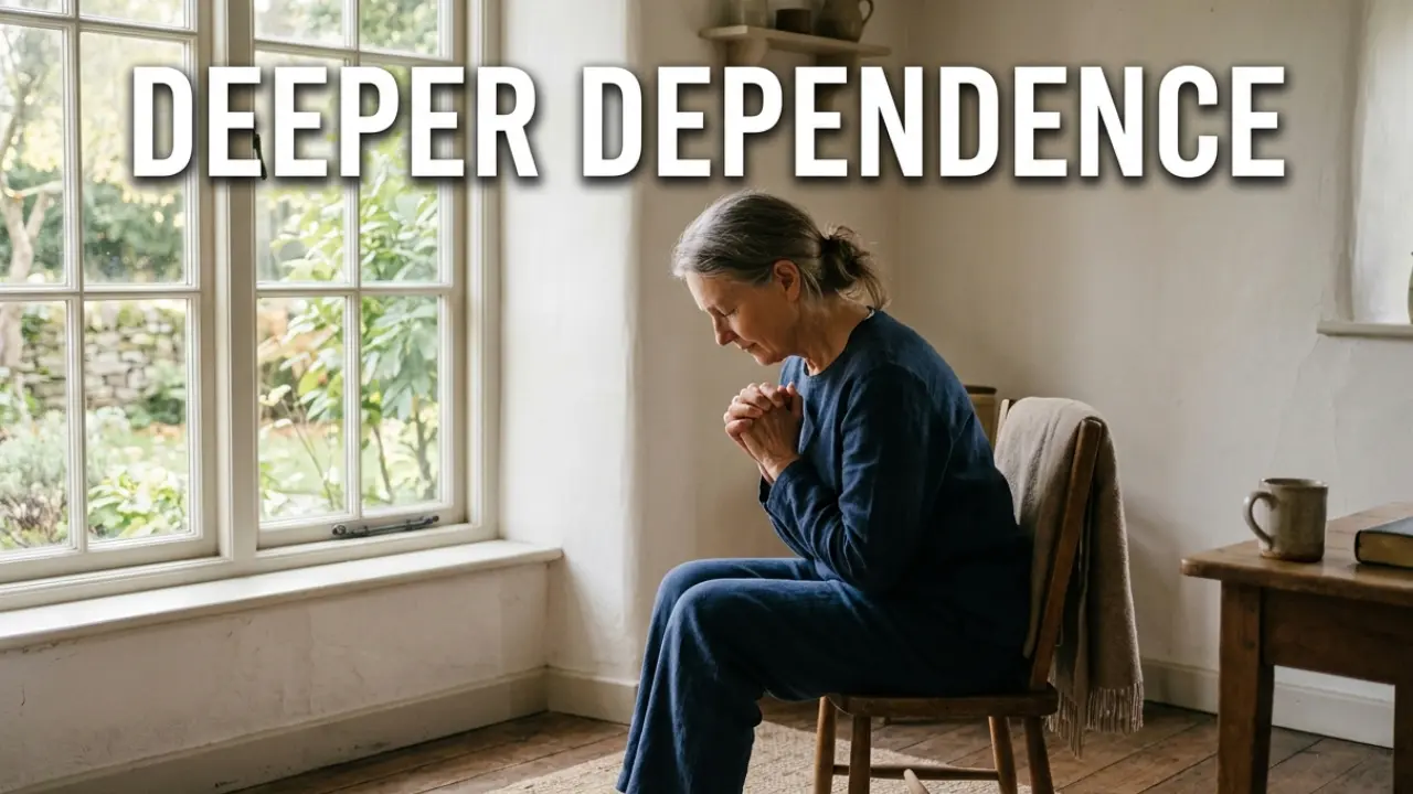 Person praying quietly representing fasting for spiritual growth and dependence on God