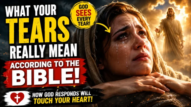 Woman crying during prayer with heavenly light symbolizing repentance, suffering, and divine comfort in Scripture