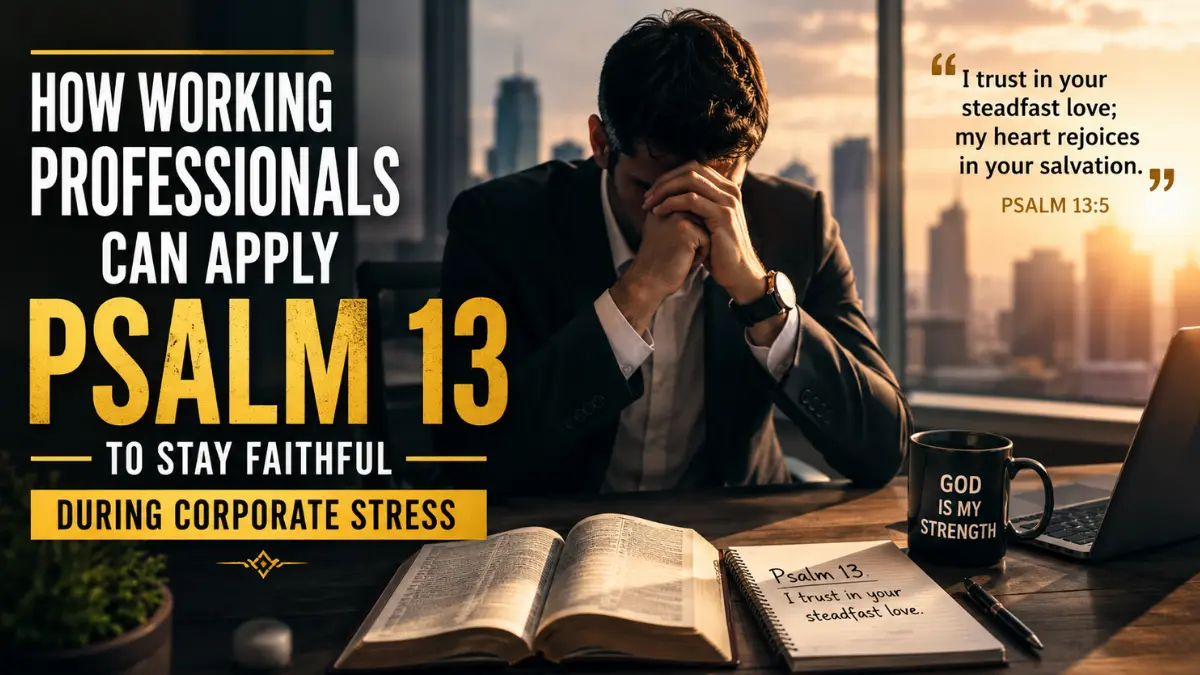 When Work Pressure Feels Constant and Unfair Psalm 13 Shows Working Professionals How to Stay Faithful Without Losing Hope