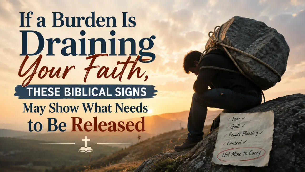 Feeling crushed by guilt, pressure, or responsibility? These biblical signs reveal when a burden may belong in God’s hands, not yours to fix or fear.