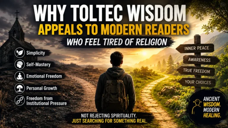 Explore why Toltec wisdom speaks to modern readers tired of religion, from emotional freedom to simple wisdom and personal growth in modern life.
