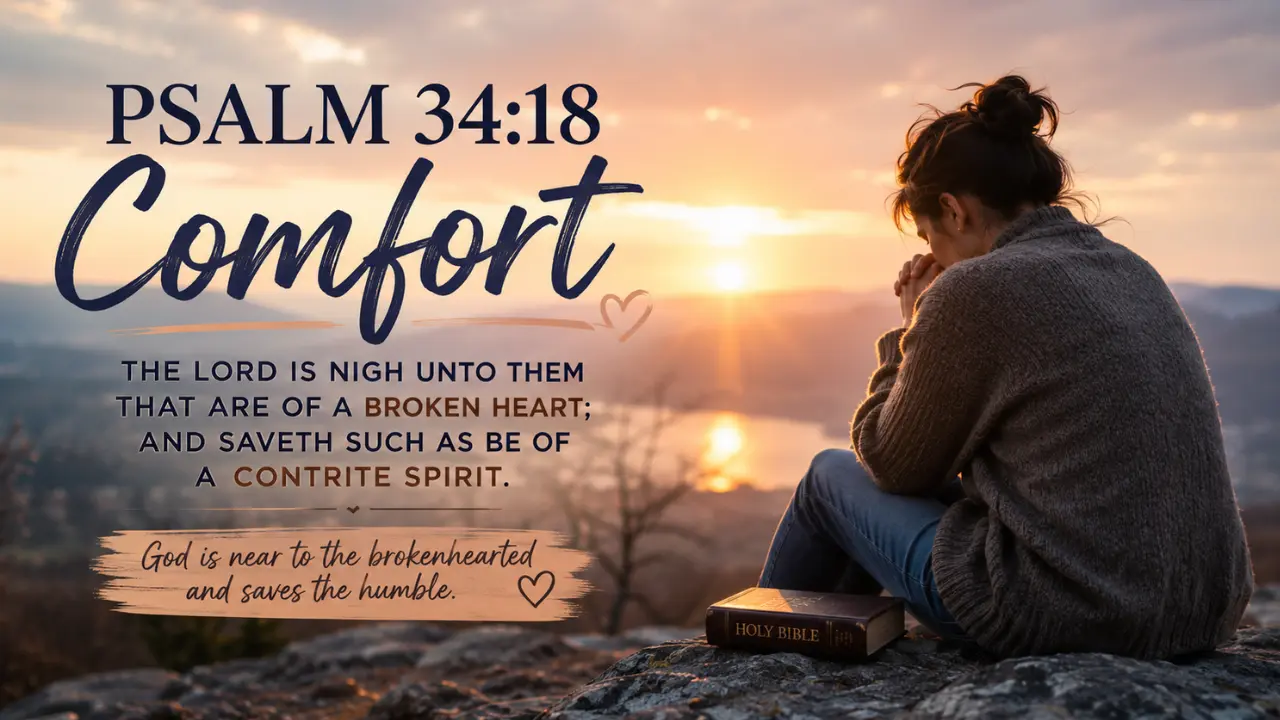 Explore the comfort of Psalm 34:18 and learn why a broken heart does not push God away but can become a place of deeper trust and honest prayer today.
