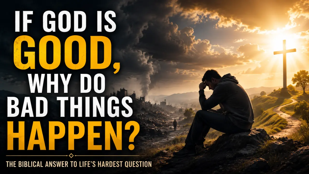 If God is good, why do bad things happen? The Bible gives a careful answer about sin, freedom, suffering, justice, and hope.
