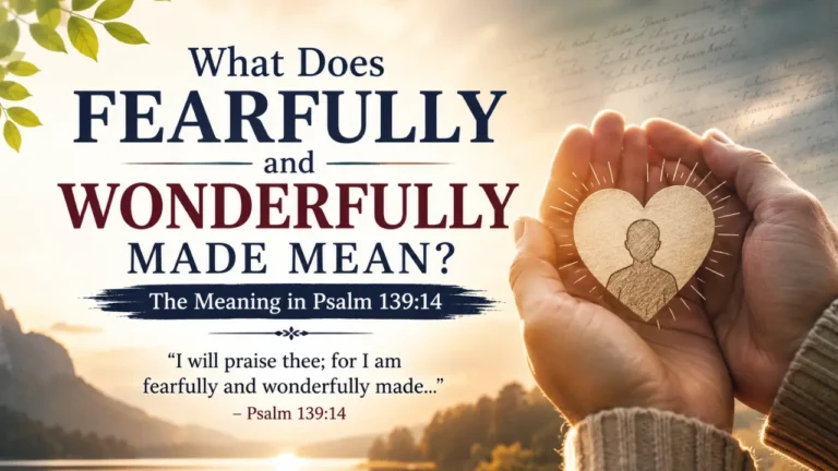 Psalm 139:14 explains human dignity through God’s formation, showing why fearfully and wonderfully made is worship before encouragement and self-worth.