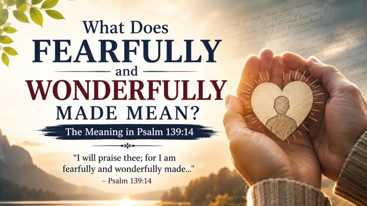 Psalm 139:14 explains human dignity through God’s formation, showing why fearfully and wonderfully made is worship before encouragement and self-worth.