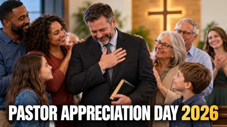 Pastor receiving heartfelt appreciation from church members during Pastor Appreciation Day 2026